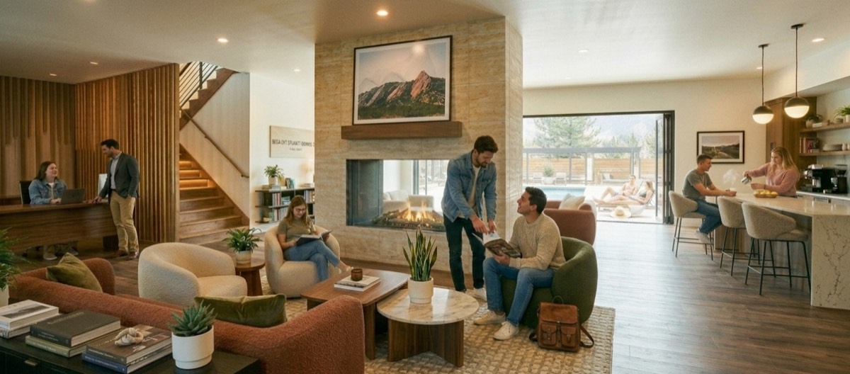 The Lodge — new clubhouse interior rendering
