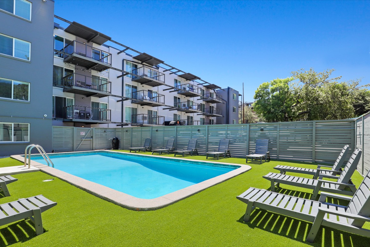 The Parker pool courtyard, Boulder